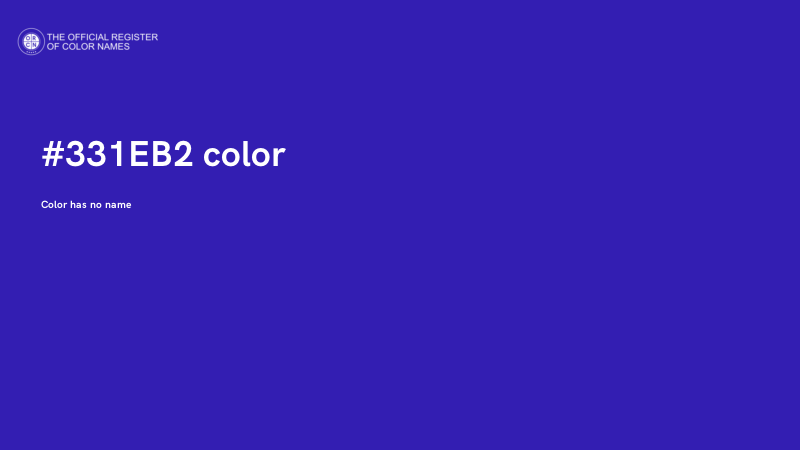 #331EB2 color image