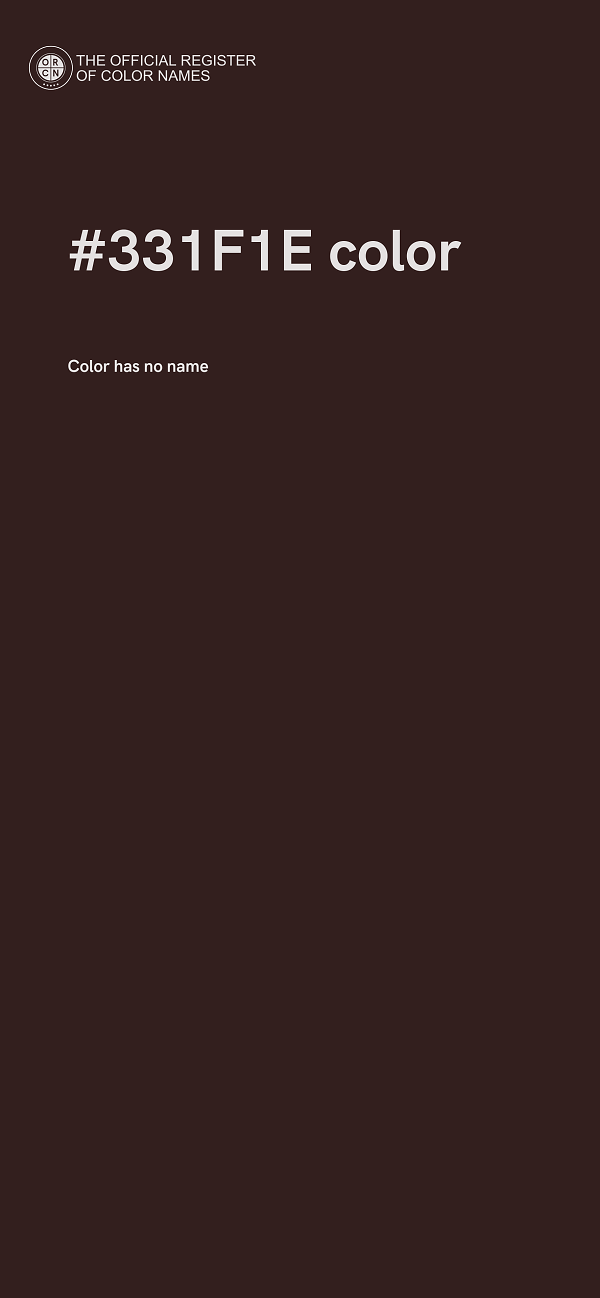#331F1E color image