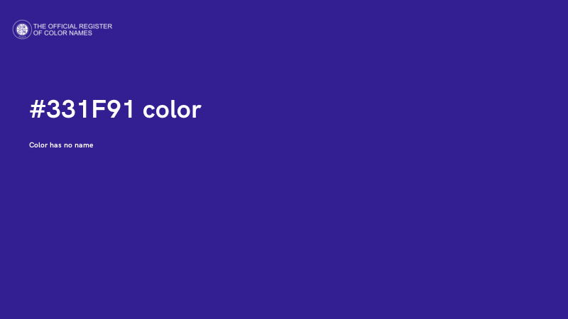 #331F91 color image