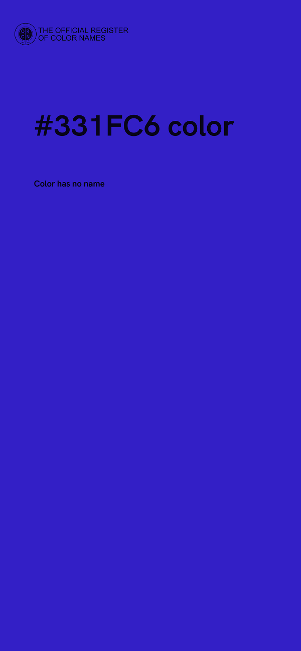 #331FC6 color image