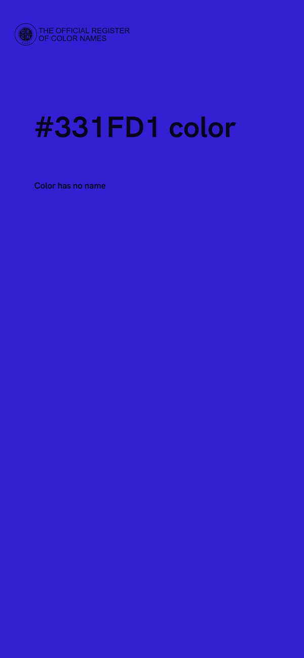 #331FD1 color image