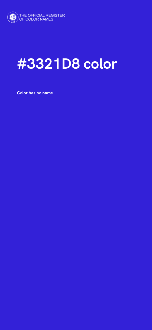 #3321D8 color image