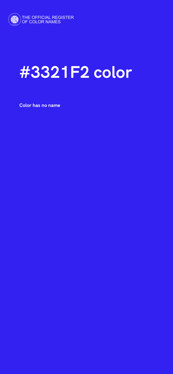 #3321F2 color image