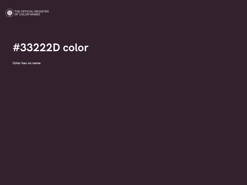 #33222D color image