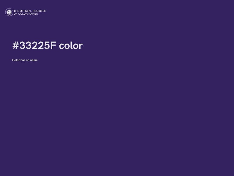 #33225F color image