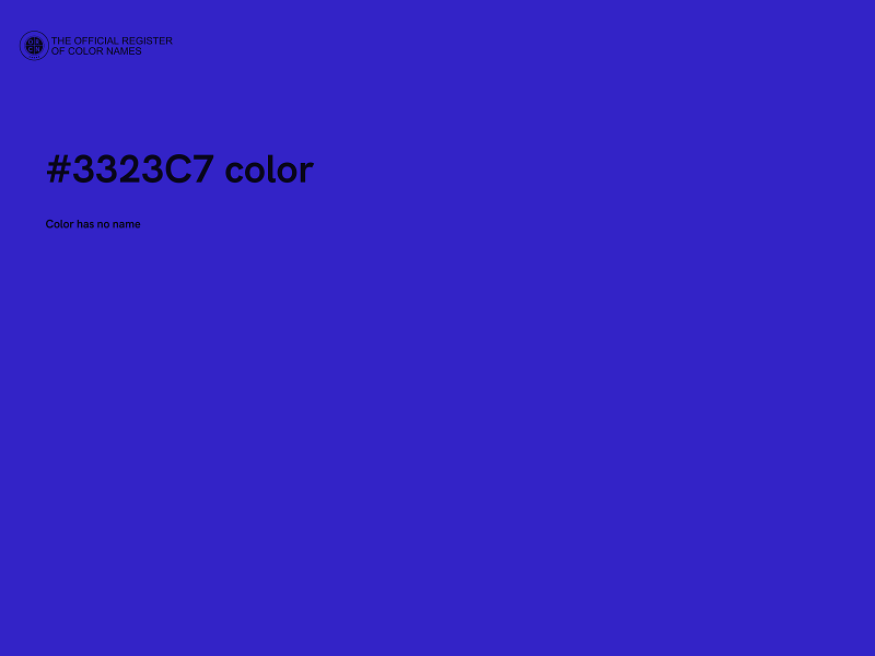 #3323C7 color image