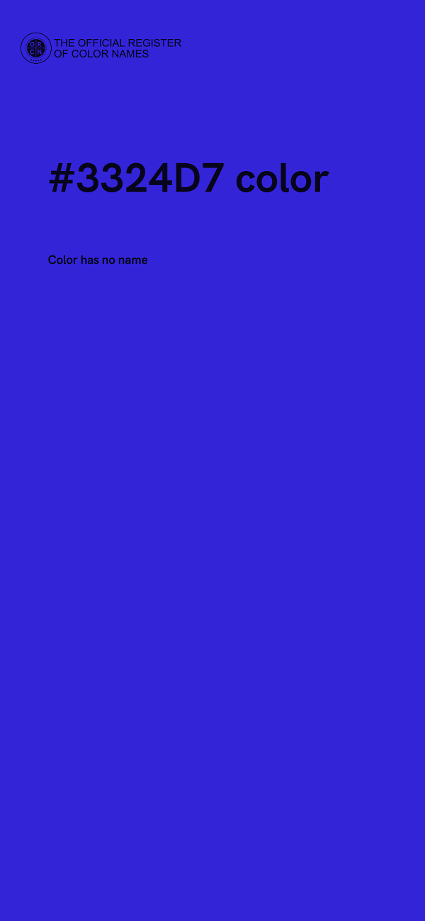#3324D7 color image