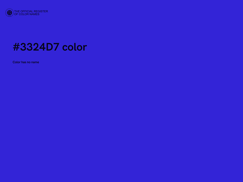 #3324D7 color image