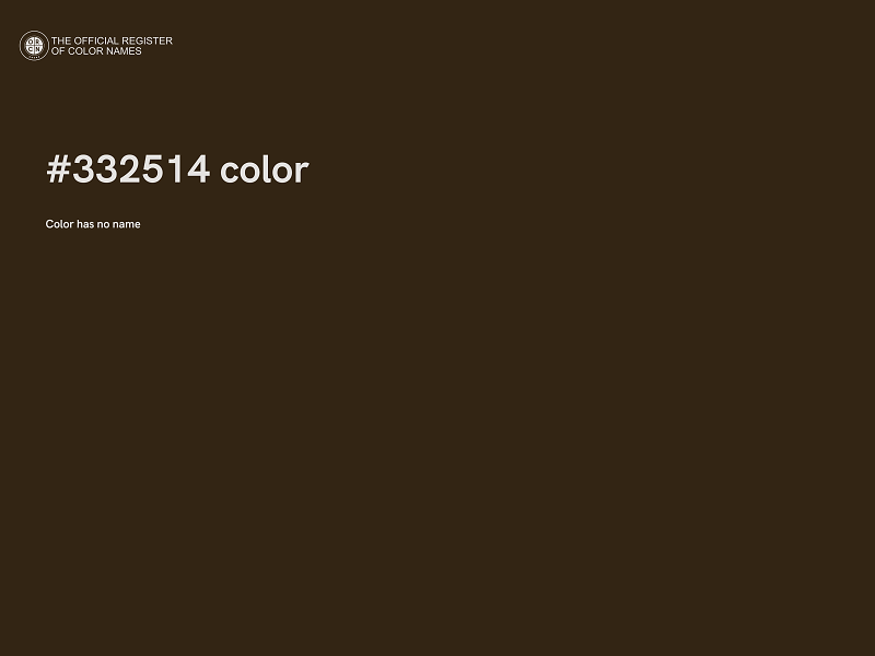 #332514 color image