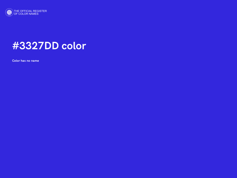 #3327DD color image