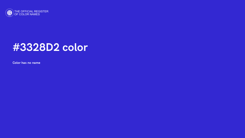 #3328D2 color image