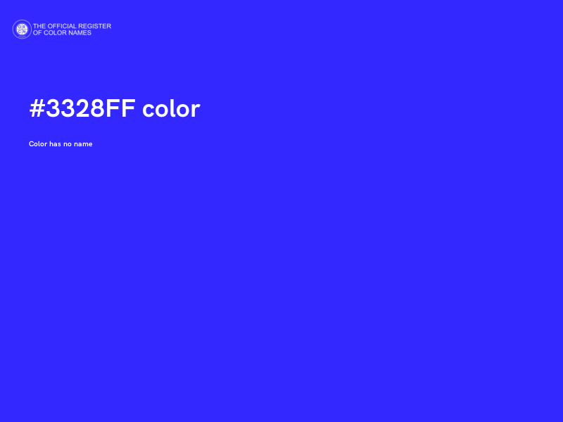#3328FF color image