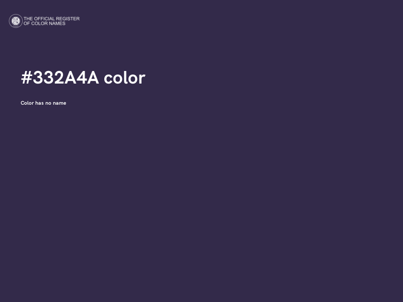 #332A4A color image