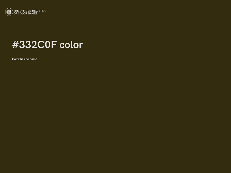 #332C0F color image