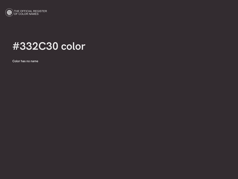 #332C30 color image