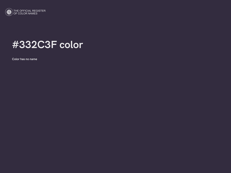 #332C3F color image