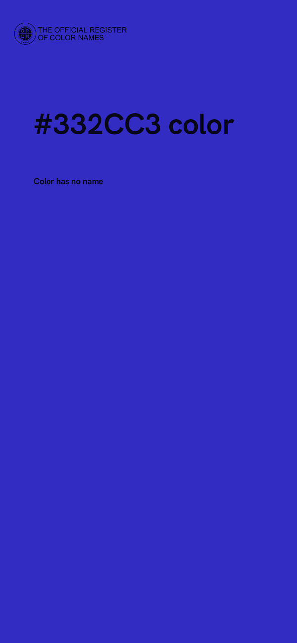 #332CC3 color image