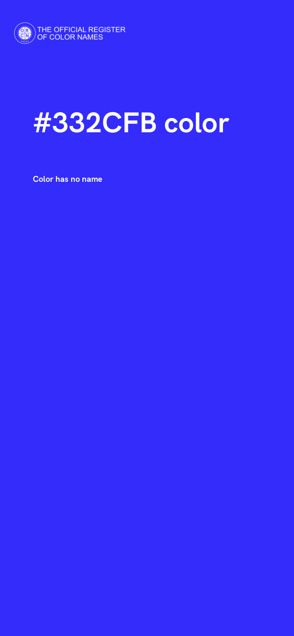 #332CFB color image