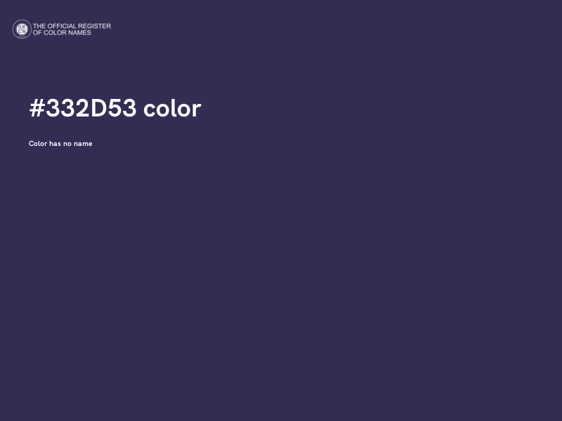 #332D53 color image