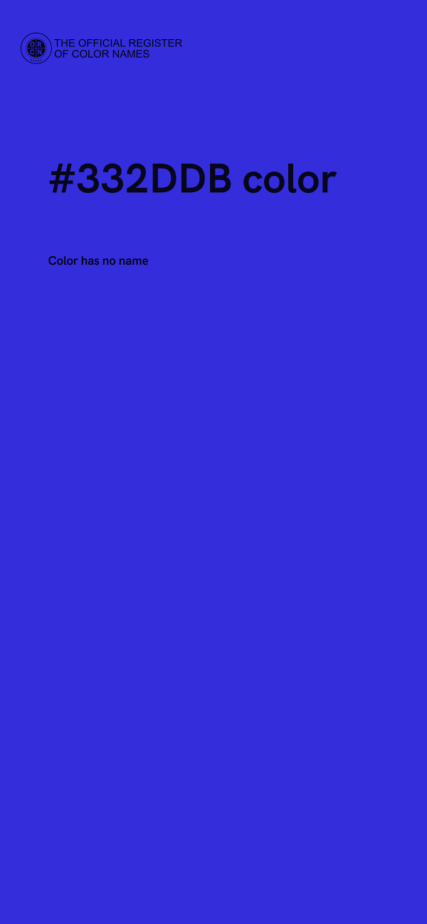 #332DDB color image
