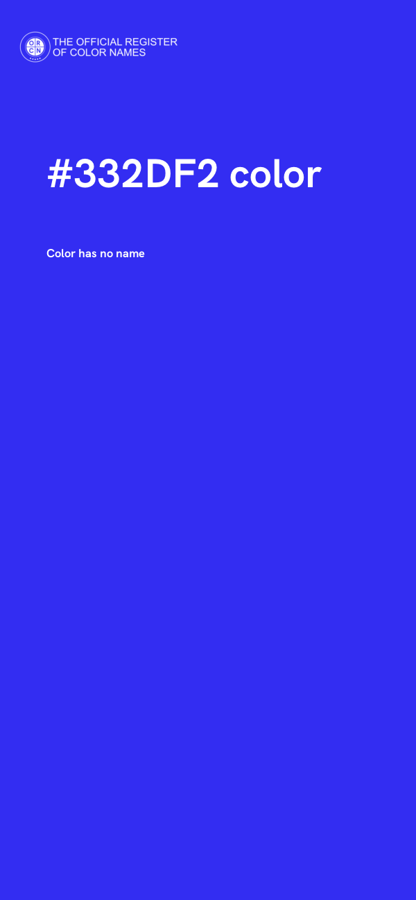 #332DF2 color image