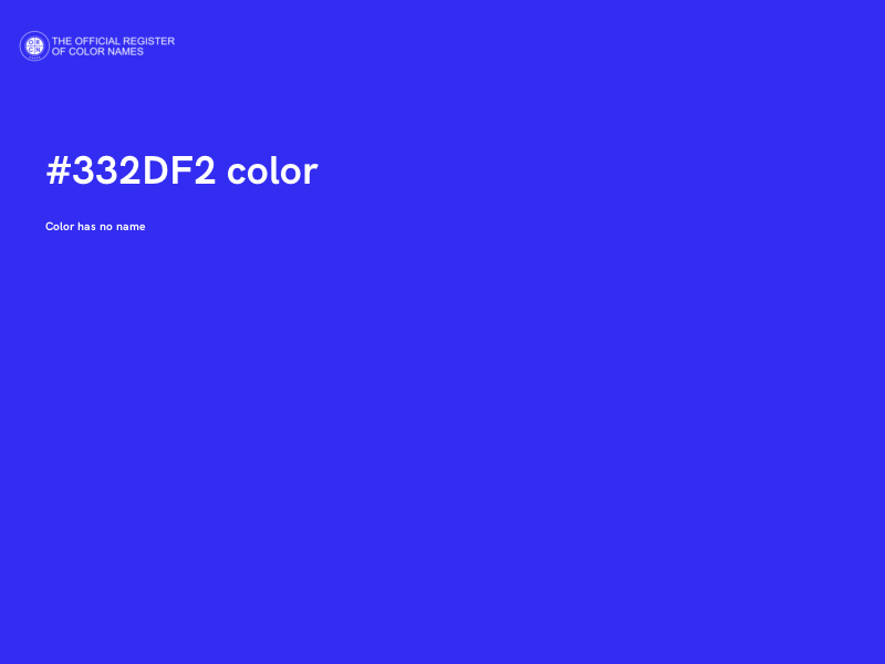 #332DF2 color image