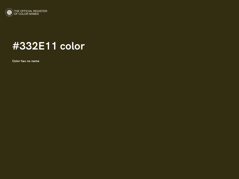#332E11 color image