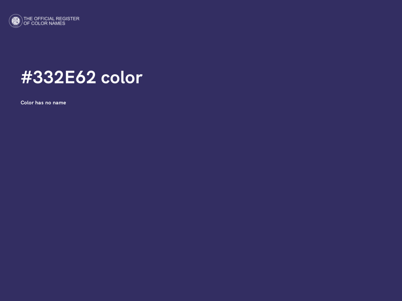 #332E62 color image