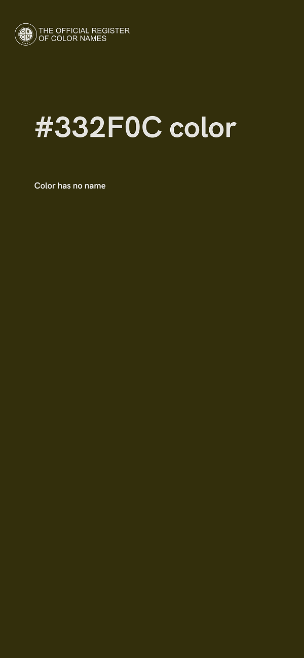 #332F0C color image