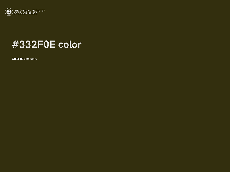 #332F0E color image