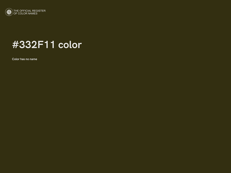 #332F11 color image