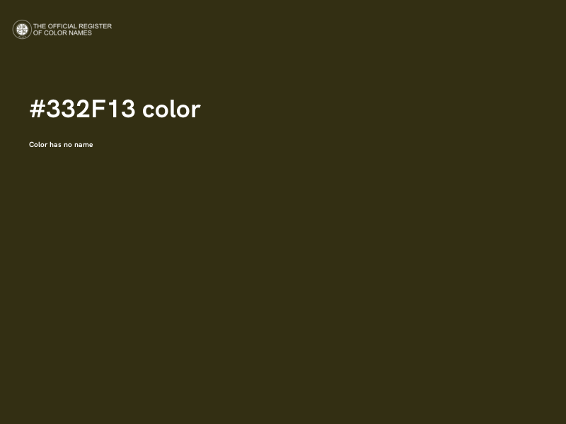 #332F13 color image