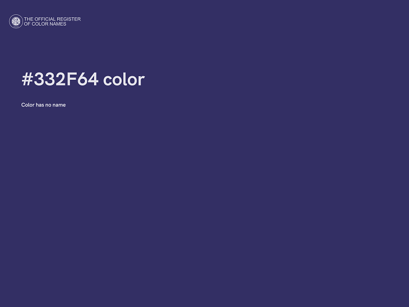 #332F64 color image