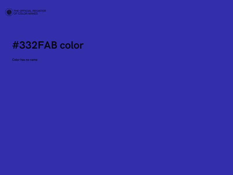 #332FAB color image