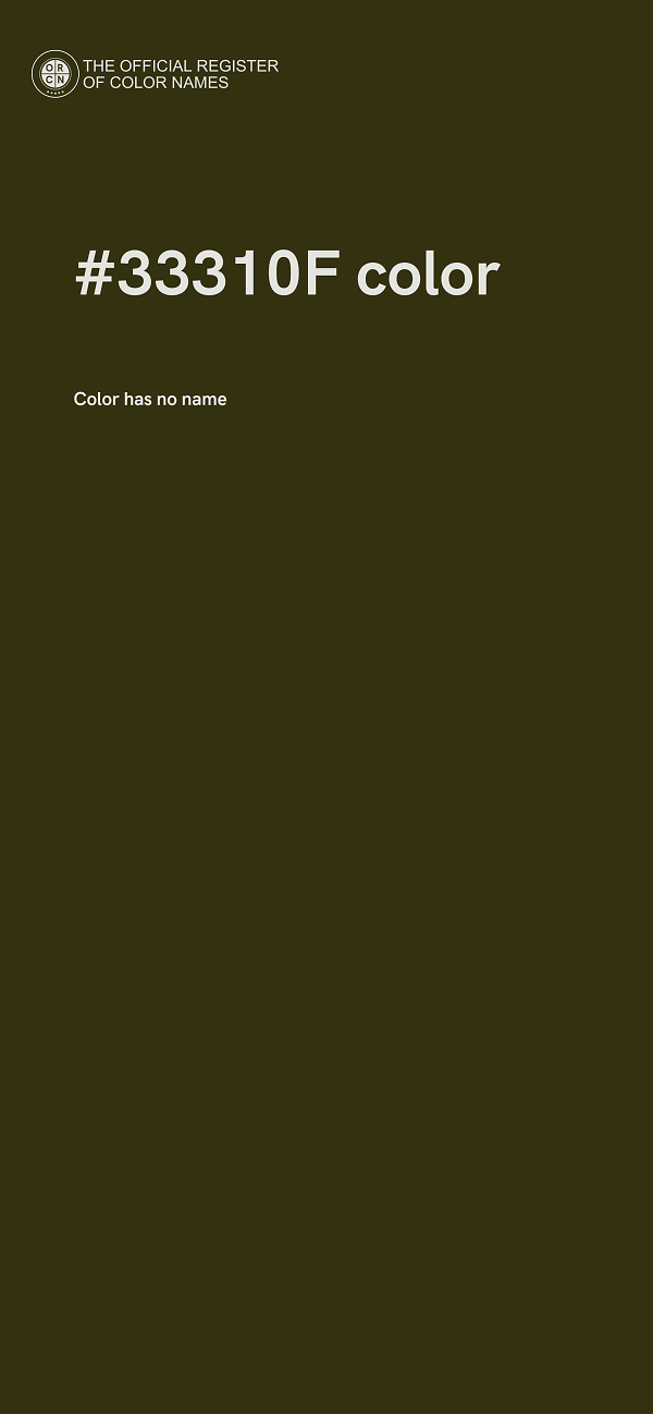 #33310F color image