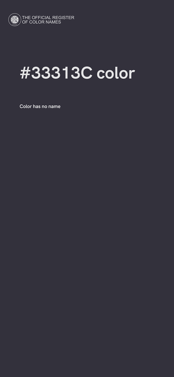 #33313C color image