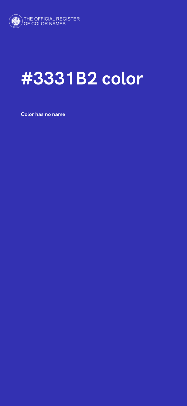 #3331B2 color image
