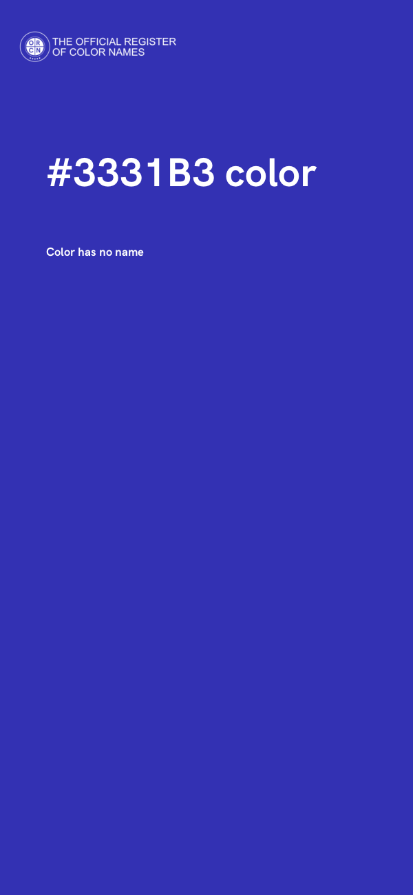 #3331B3 color image