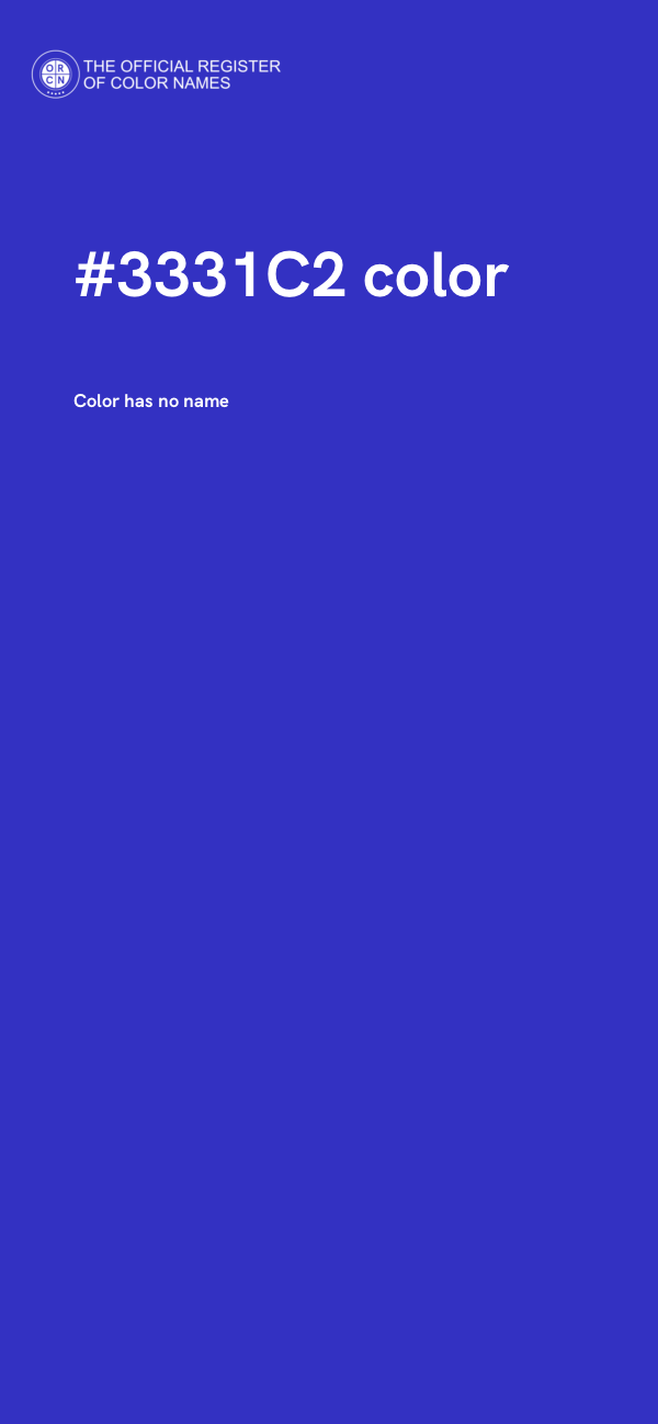 #3331C2 color image