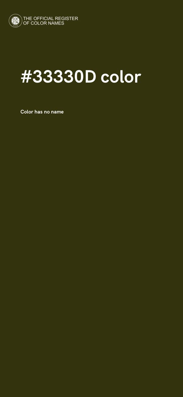 #33330D color image