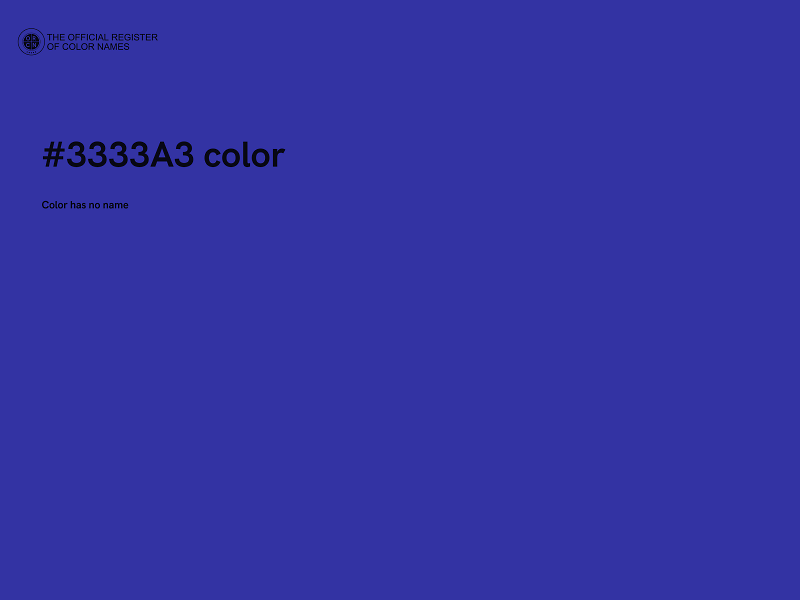 #3333A3 color image