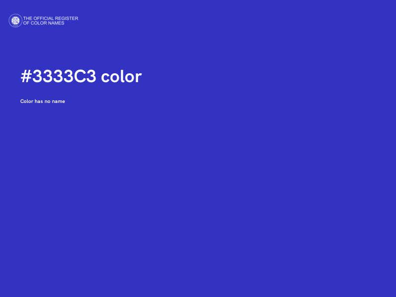 #3333C3 color image