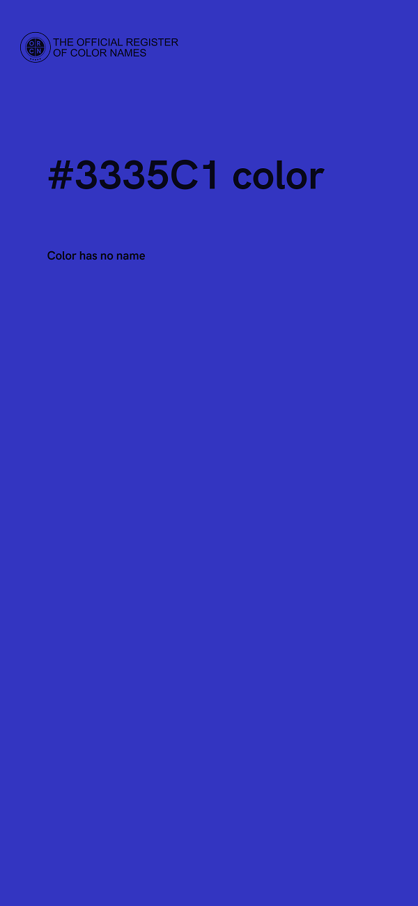 #3335C1 color image