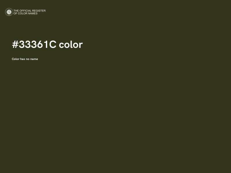 #33361C color image
