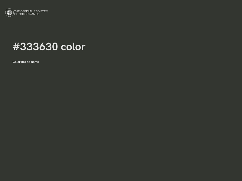 #333630 color image