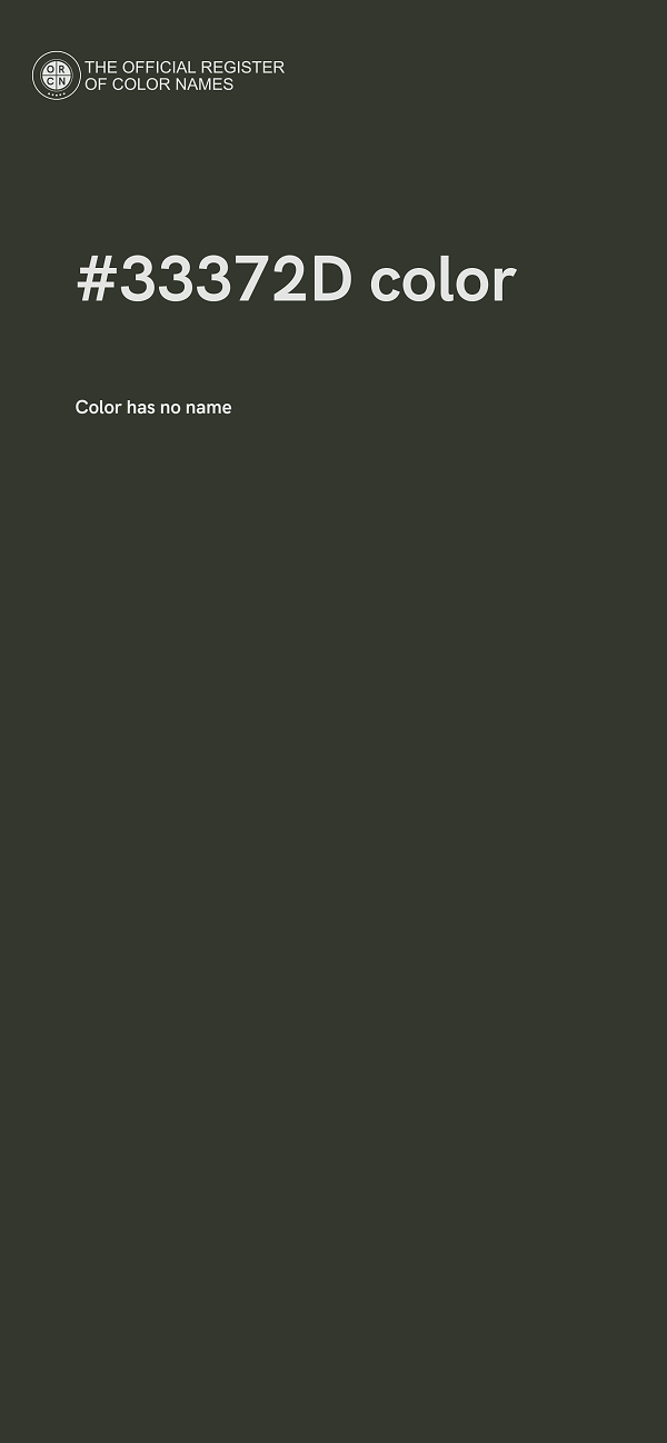 #33372D color image