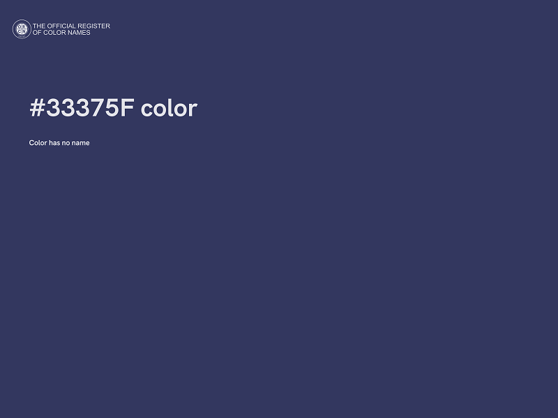 #33375F color image