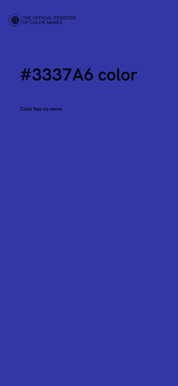 #3337A6 color image