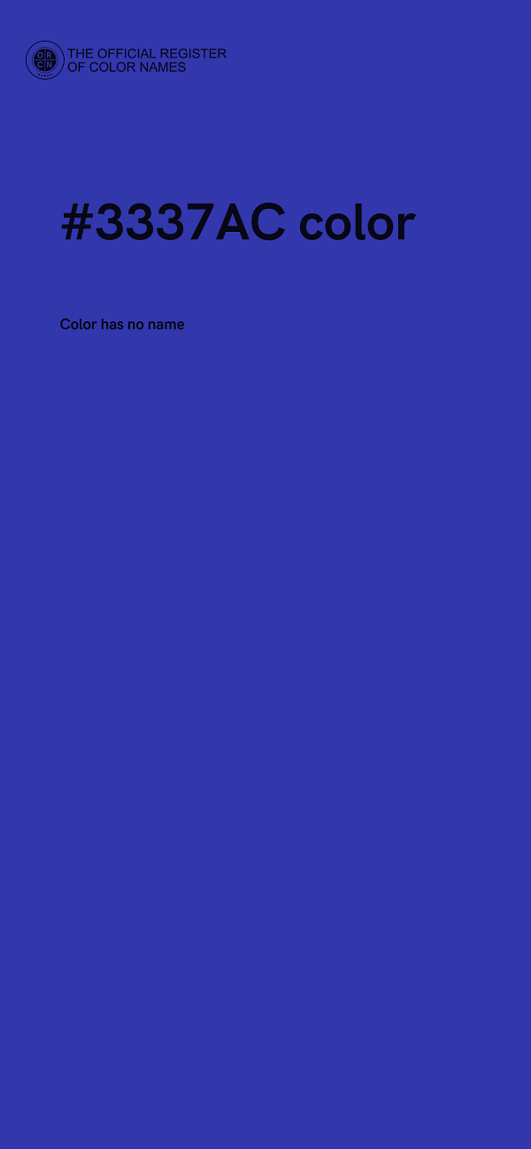 #3337AC color image
