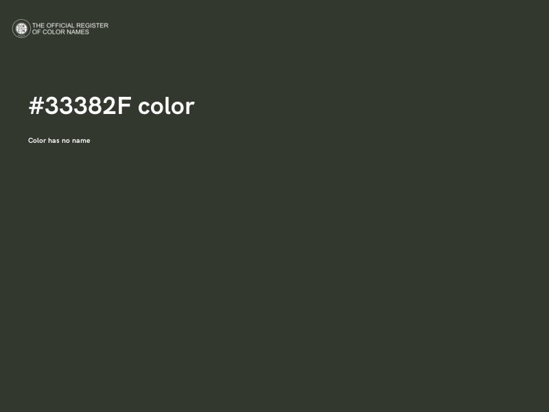 #33382F color image